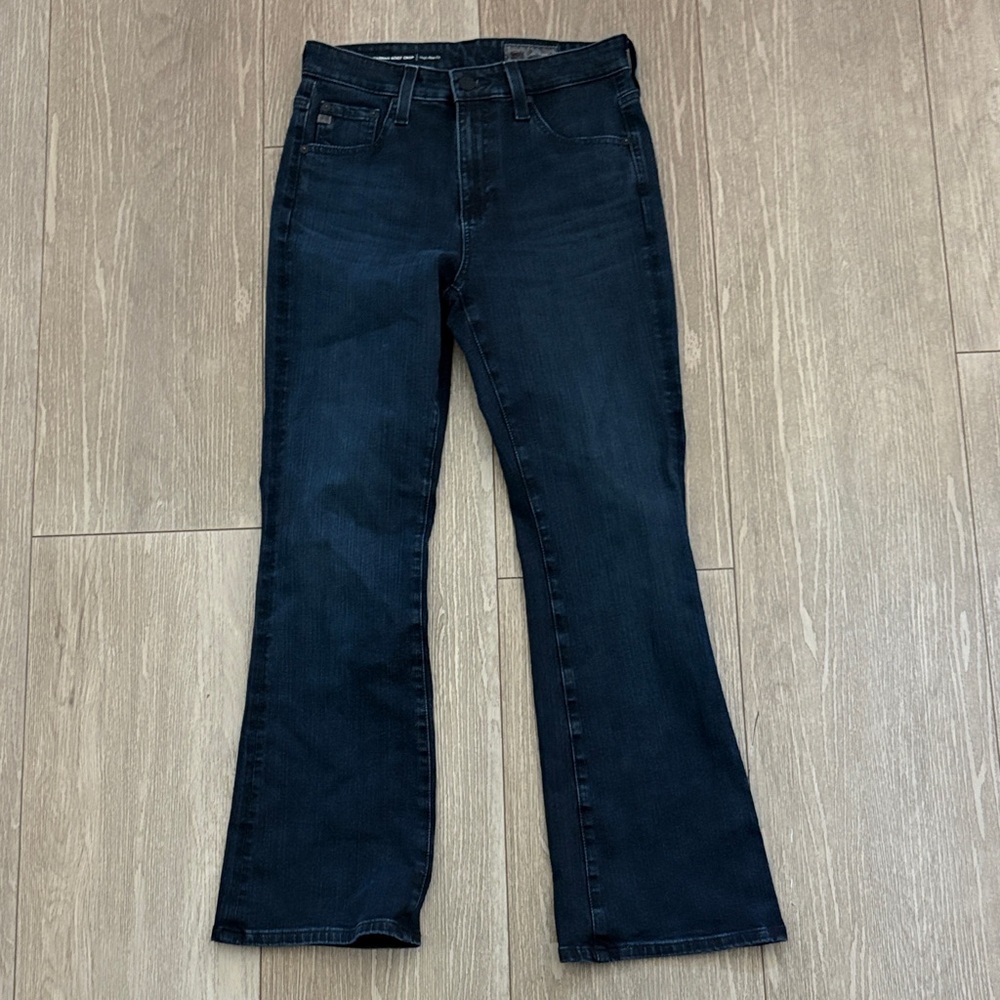 AG Contour 360 Women’s Dark Blue Jeans High Rise Fit Size 26